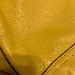 Yellow coach bag